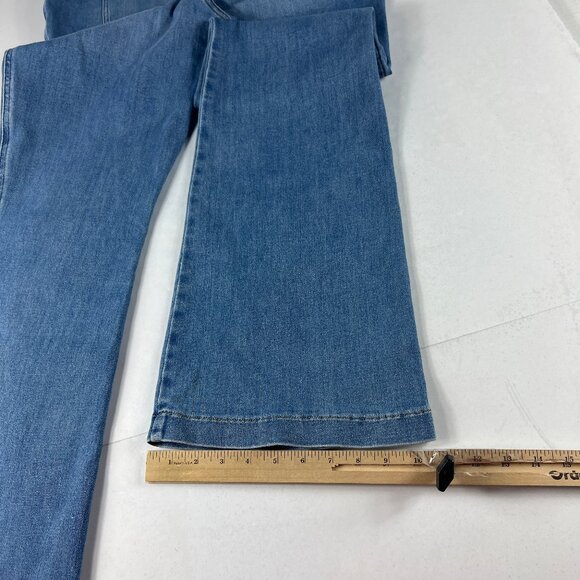Spanx Shape Jean Women Extra Large Pull On Flare High Rise Blue Everywhere Denim - Picture 10 of 16